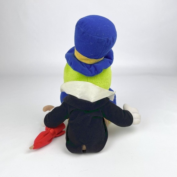 Vintage 1992 Mattel 15" Jiminy Cricket Stuffed Plush Toy w/ Umbrella Pinocchio - Picture 3 of 12
